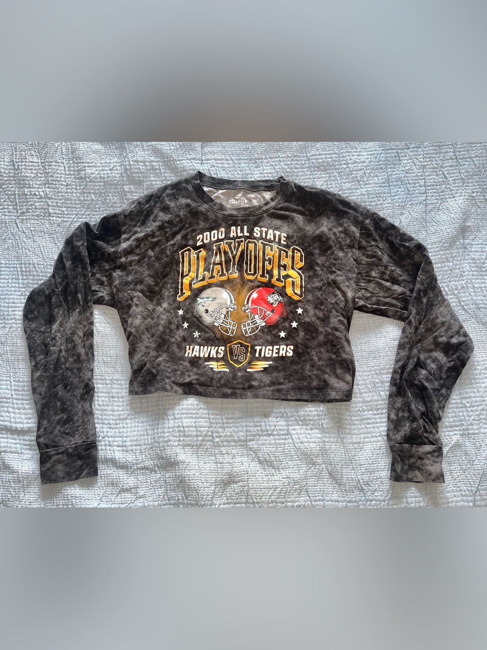 Hollister crop top long sleeve